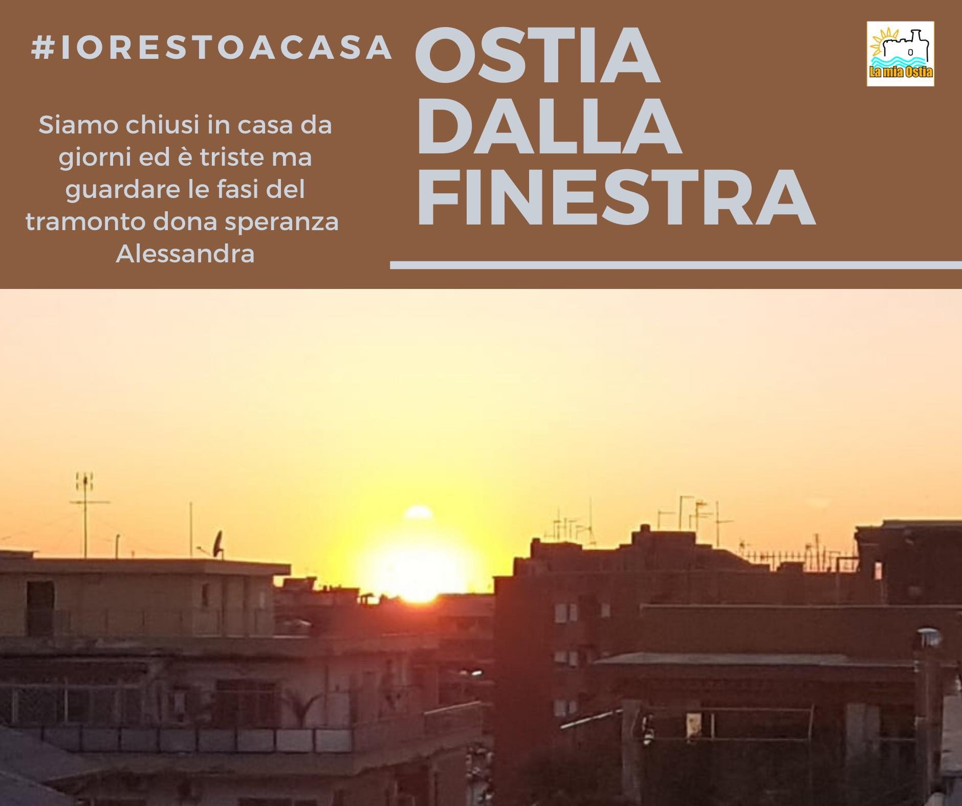 Ostia dalla finestra: mese di aprile